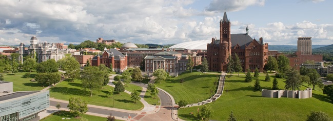 Syracuse University Campus Arial View Picture